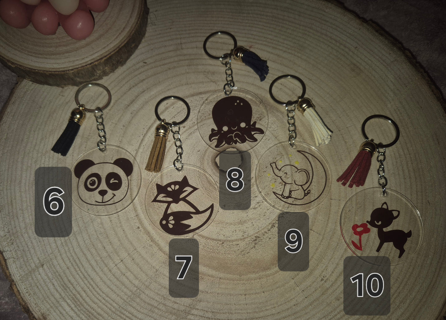 Runde Schlüsselanhänger