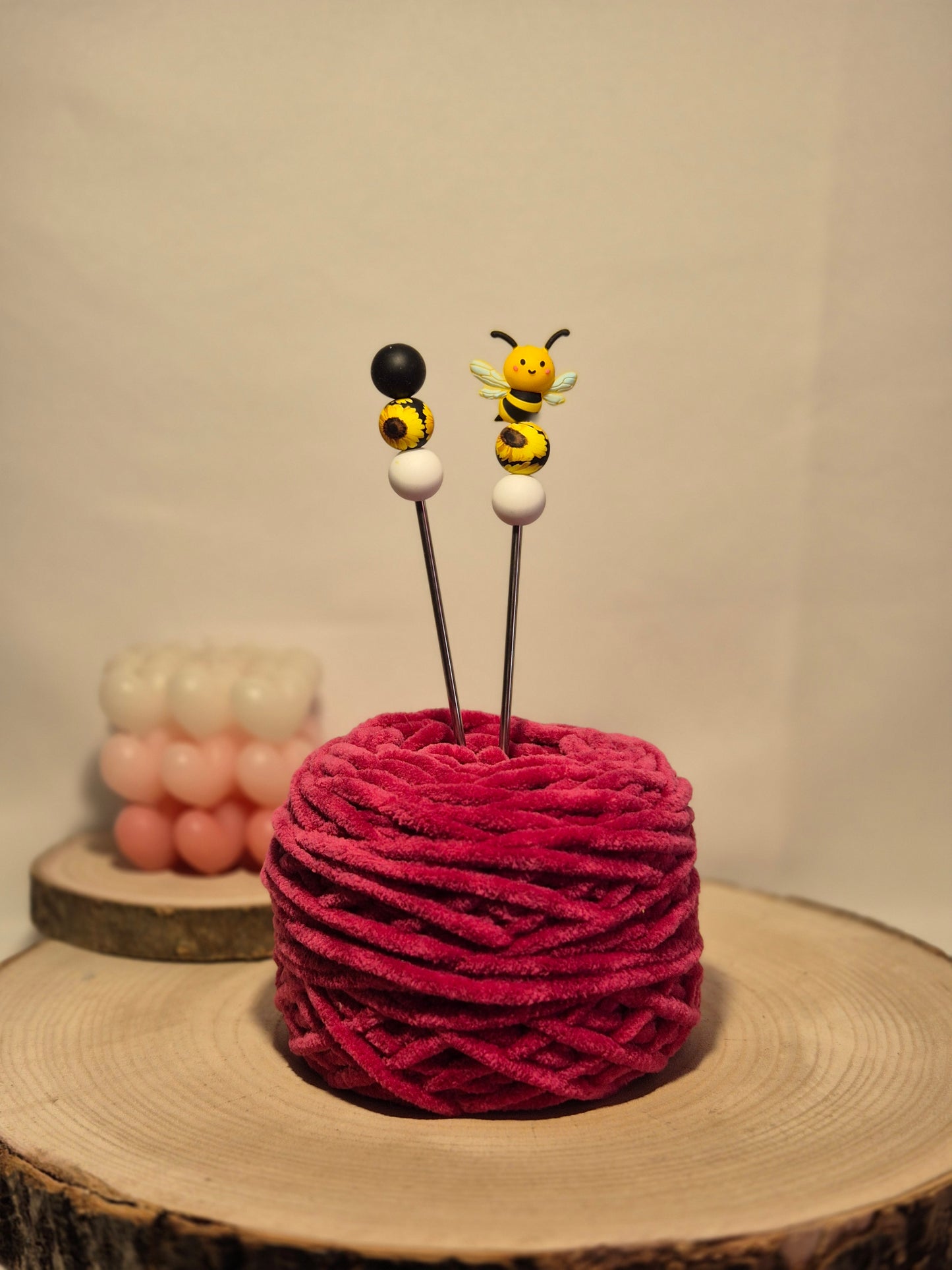 Biene Amigurumi-Sticks
