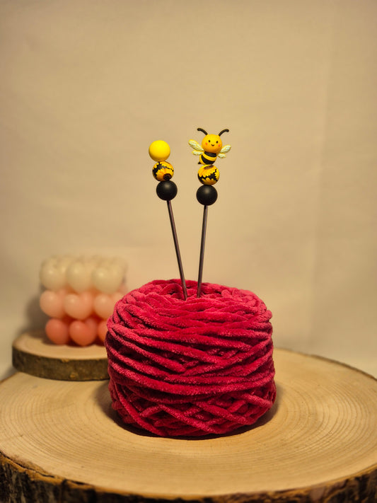 Biene Amigurumi-Sticks