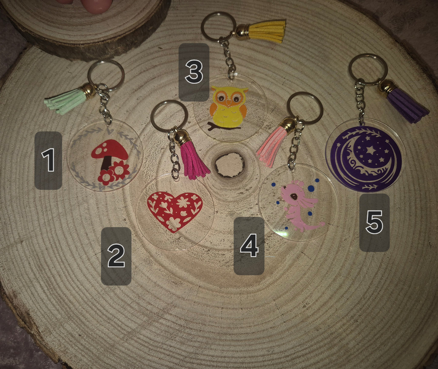 Runde Schlüsselanhänger