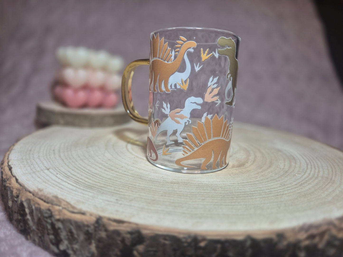 Glastasse oranger Henkel Dinos