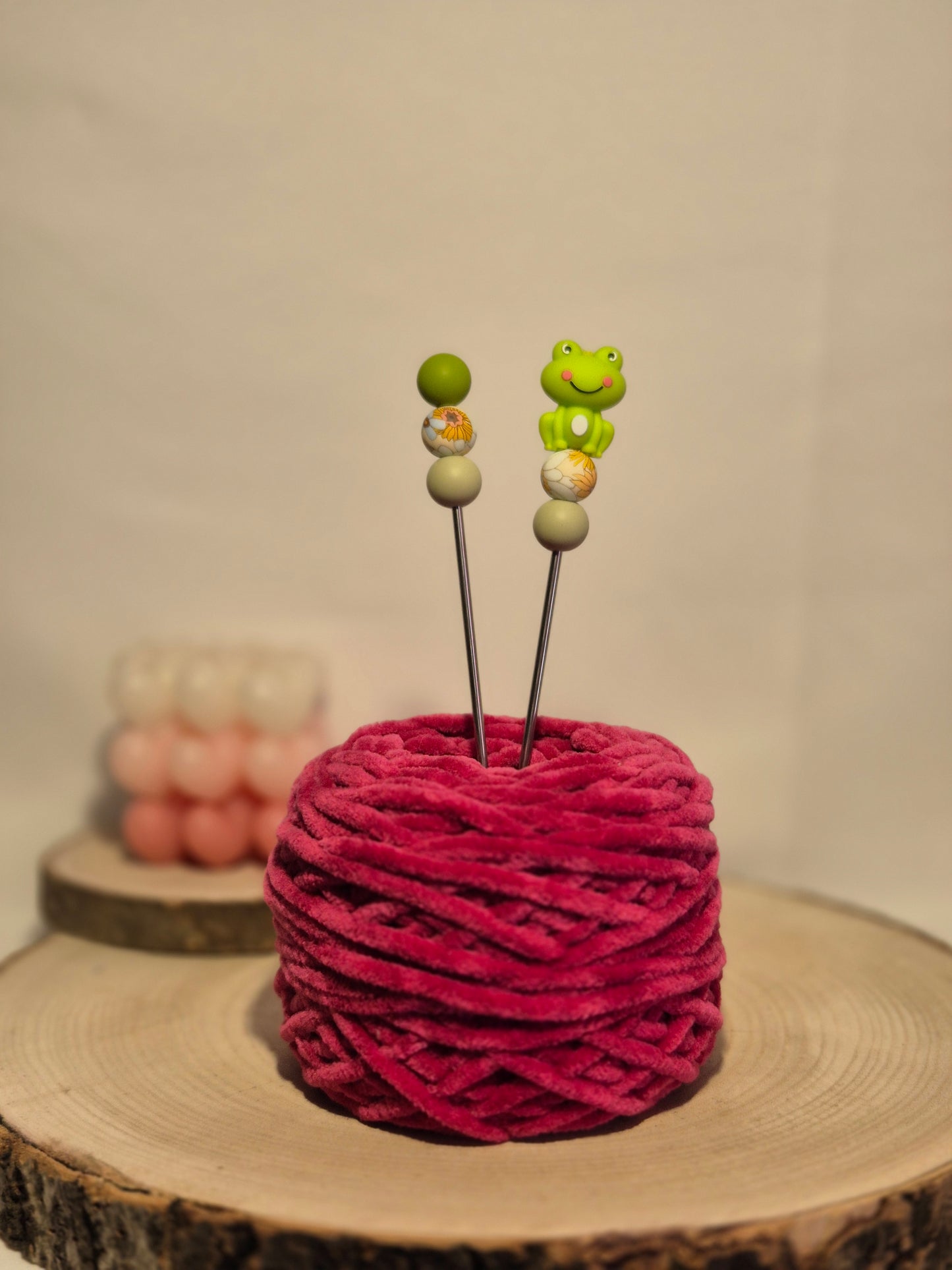 Frosch Amigurumi-Sticks