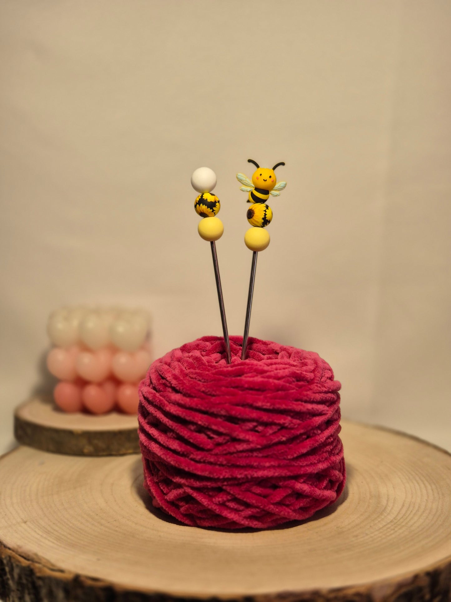 Biene Amigurumi-Sticks